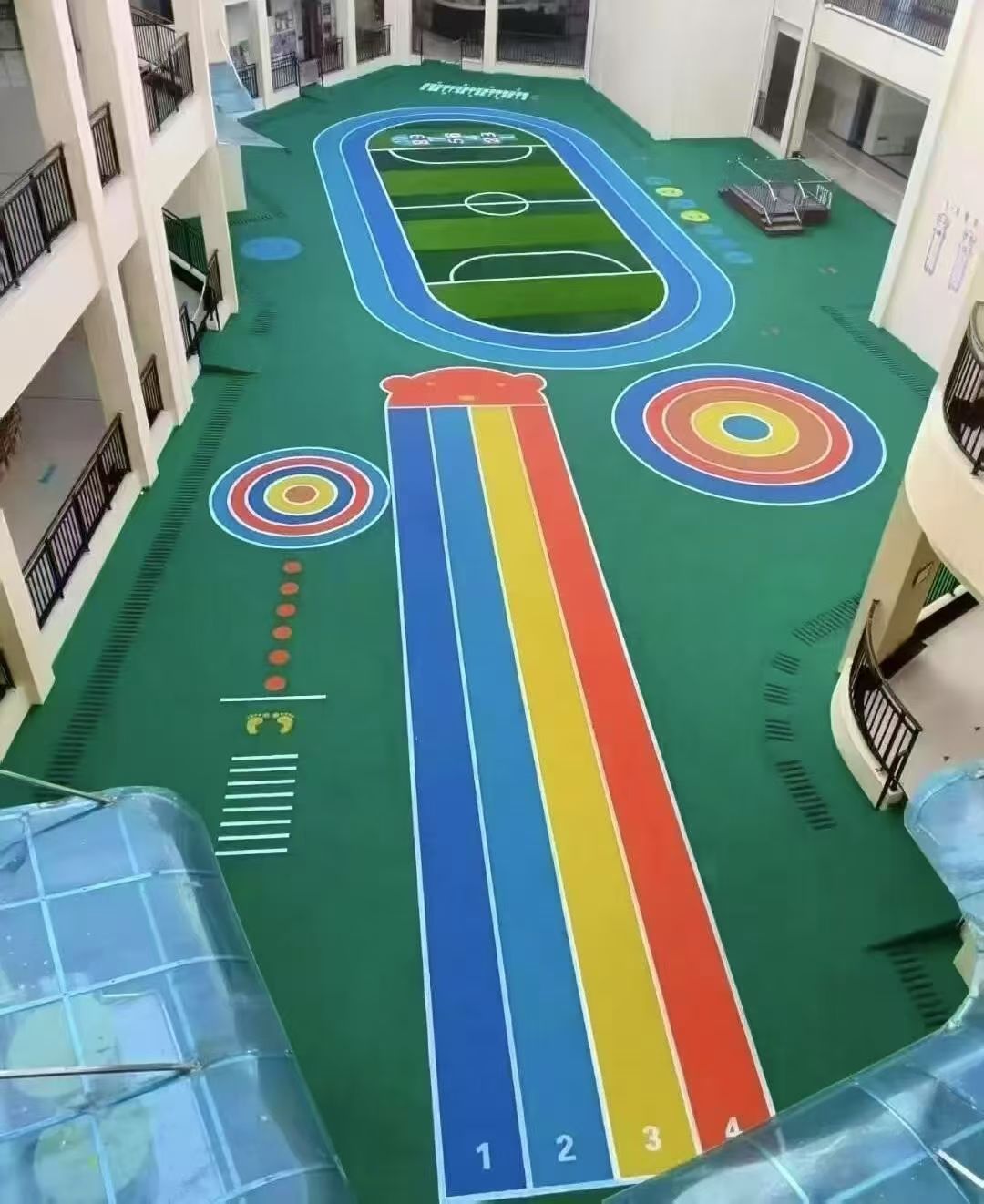 济南市幼儿园塑胶跑道硅pu球场 - 排名